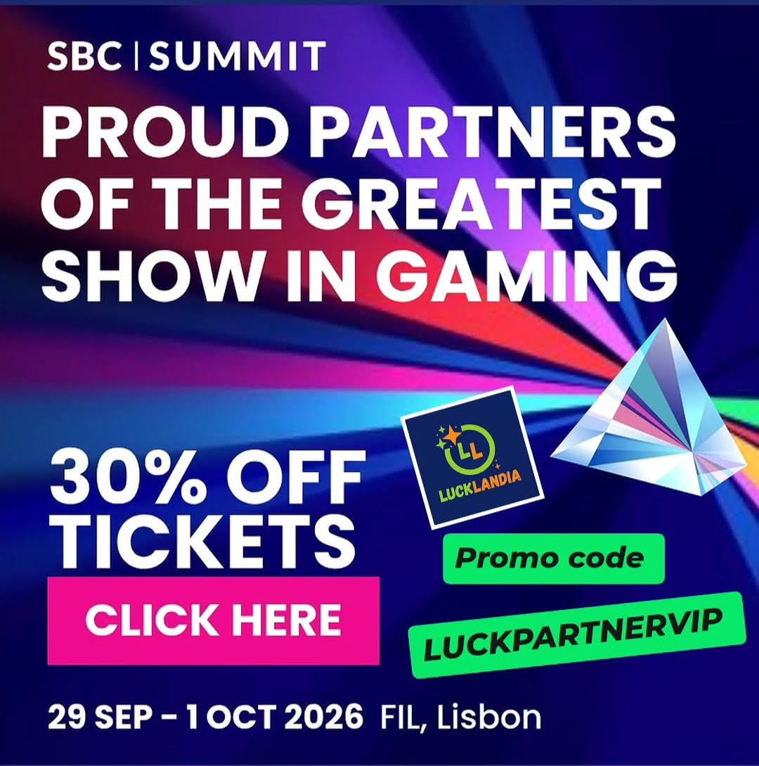 SBC Summit Lisbon 2026 - 30% off on all tickets! Promo code LUCKPARTNERVIP