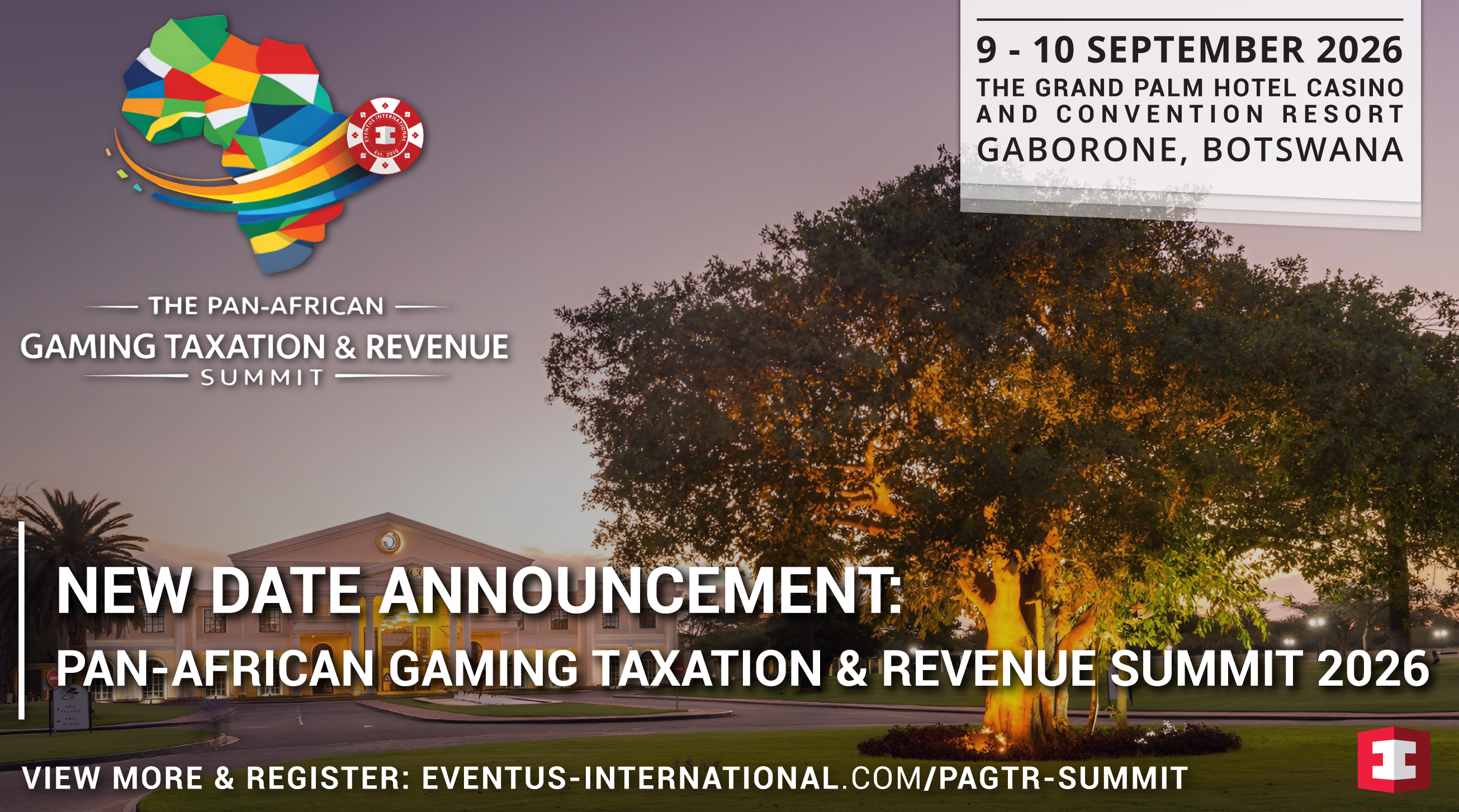 Date Announcement | Pan-African Gaming Taxation & Revenue Summit (PAGTR) 2026